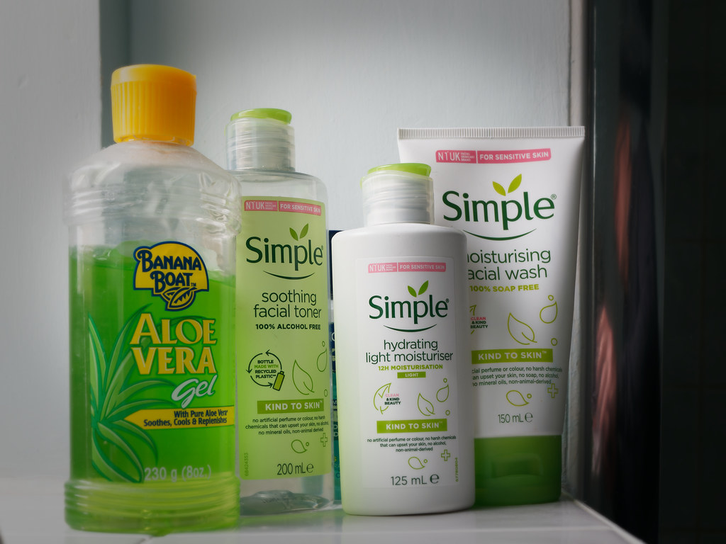 Bottles of various cleaning chemicals, including spray cleaners and disinfectants, for household and industrial cleaning